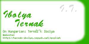 ibolya ternak business card